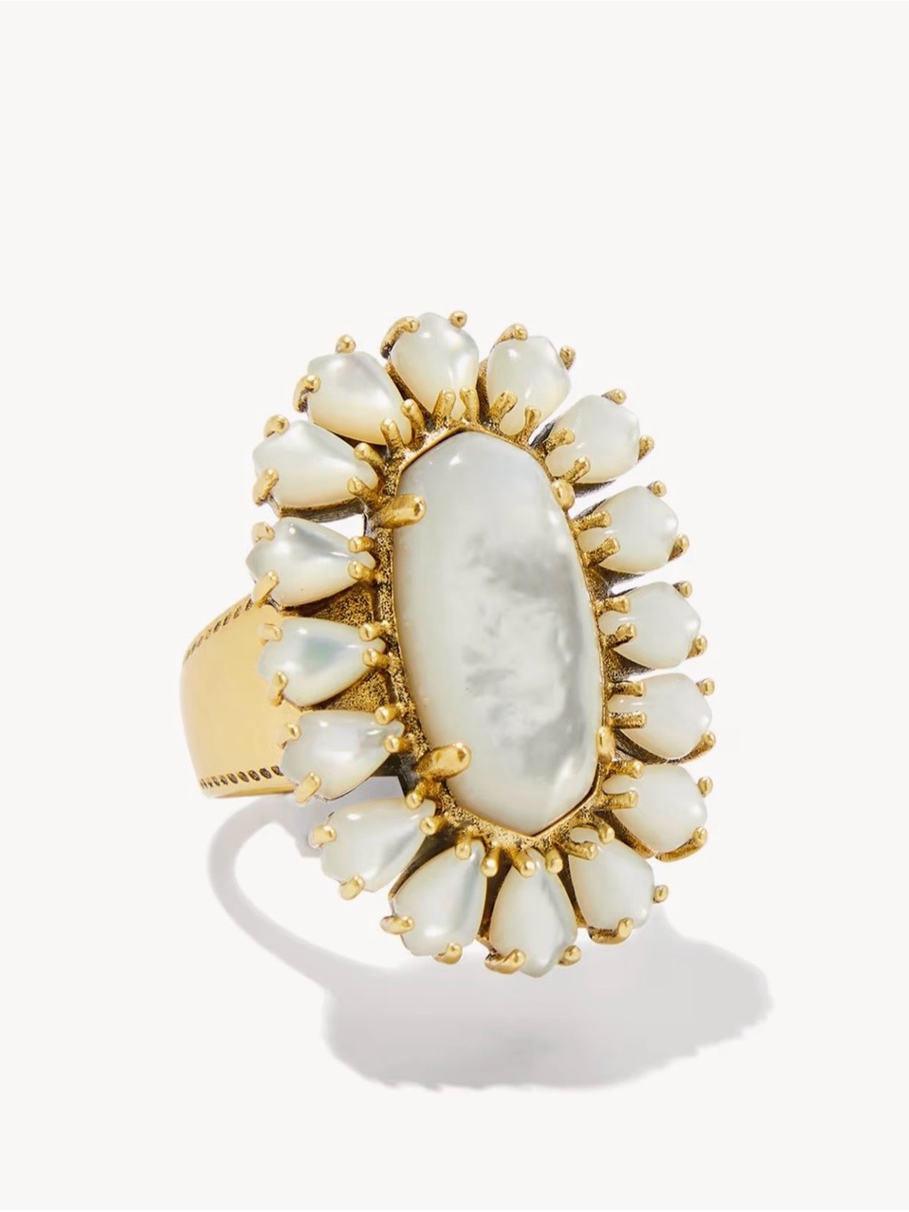 Wrangler x Yellow Rose by Kendra Scott Laurel Vintage Gold Statement Ring